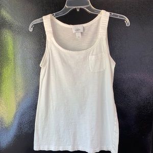 White Summer Pocket Tank